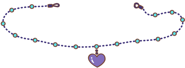 Collier de perles avec pendentif cœur